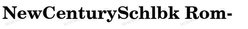 NewCenturySchlbk Rom字体转换 NewCenturySchlbk Rom字体转换